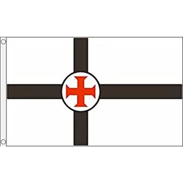 DRAPEAU SOCIÍ?TÍ? SECRÍ?TE ORDRE DU TEMPLE 150x90cm - DRAPEAU TEMPLIERS 90 x 150 cm - DRAPEAUX