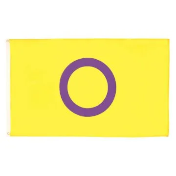 DRAPEAU FIERTÍ? INTERSEX 150x90cm - DRAPEAU INTERSEXUALITÍ?  90 x 150 cm - DRAPEAUX