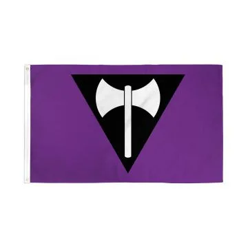 DRAPEAU FIERTÍ? LESBIENNE LABRYS 150x90cm - DRAPEAU LESBIEN FÍ?MINISTE 90 x 150 cm - DRAPEAUX