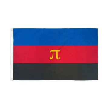 DRAPEAU POLYAMOUR 150x90cm - DRAPEAU DES POLYAMOUREUX - PLURIAMOUR 90 x 150 cm - DRAPEAUX