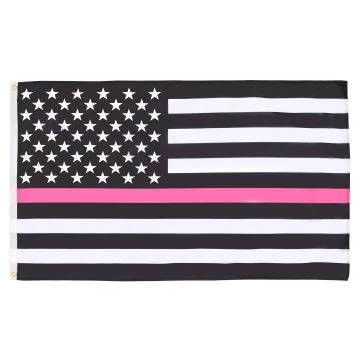 DRAPEAU ETATS-UNIS THIN PINK LINE 150x90cm - DRAPEAU USA LIGNE ROSE 90 x 150 cm - DRAPEAUX