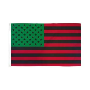DRAPEAU AFRO-AMÍ?RICAIN DES ETATS-UNIS 150x90cm - DRAPEAU AFRICAIN AMÍ?RICAIN 90 x 150 cm - DRAPEAUX