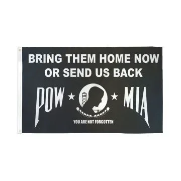 DRAPEAU POW-MIA RETOUR Í? LA MAISON 150x90cm - DRAPEAU AMÍ?RICAIN - USA 90 x 150 cm - DRAPEAUX