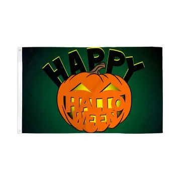 DRAPEAU HAPPY HALLOWEEN CITROUILLE 150x90cm - DRAPEAU FÍ?TE D\'HALLOWEEN 90 x 150 cm - DRAPEAUX