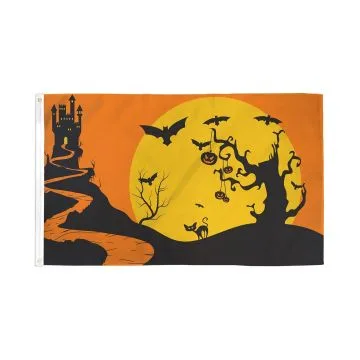 DRAPEAU HAPPY HALLOWEEN NUIT DE TERREUR 150x90cm - DRAPEAU FÍ?TE D\'HALLOWEEN 90 x 150 cm - DRAPEAUX