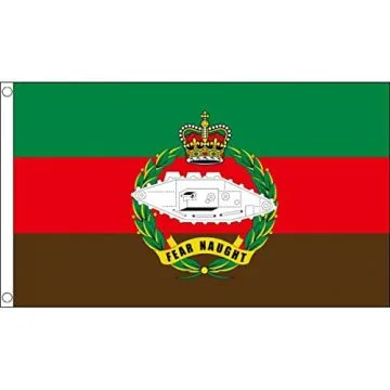DRAPEAU ROYAL TANK REGIMENT DU ROAYUME-UNI 150x90cm - DRAPEAU RTR BRITANNIQUE 90 x 150 cm - DRAPEAUX