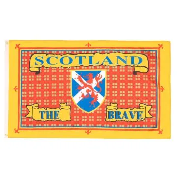 DRAPEAU ECOSSE THE BRAVE 150x90cm - DRAPEAU UNION JACK - UK 90 x 150 cm - DRAPEAUX