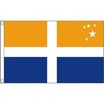 DRAPEAU Í?LES SCILLY AVEC CROIX 150x90cm - DRAPEAU DES SORLINGUES 90 x 150 cm - DRAPEAUX