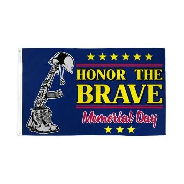 DRAPEAU JOUR DU SOUVENIR HONOREZ LES COURAGEUX 150x90cm - DRAPEAU MEMORIAL DAY HONOR THE BRAVE 90 x 150 cm - DRAPEAUX