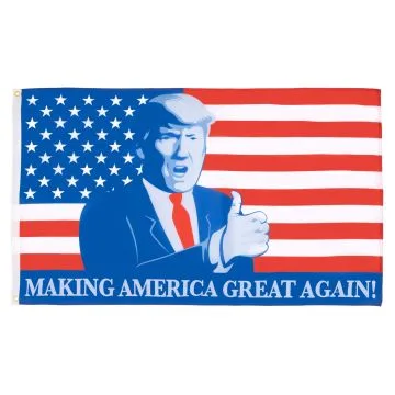 DRAPEAU DONALD TRUMP PRÍ?SIDENT L\'AMÍ?RIQUE Í? NOUVEAU GÍ?NIALE 150x90cm - DRAPEAU MAKING AMERICA GREAT AGAIN 90 x 150 cm - DRAPEAUX