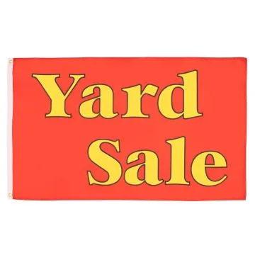 DRAPEAU VIDE GRENIER 150x90cm - DRAPEAU YARD SALE 90 x 150 cm - DRAPEAUX