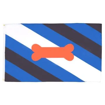 DRAPEAU PUPPY PRIDE FIERTÉ DU CHIOT CUIR 150x90cm - DRAPEAU BONE DOG PRIDE 90 x 150 cm - DRAPEAUX