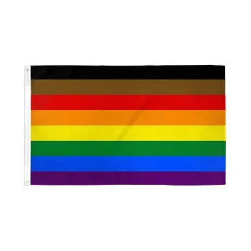 DRAPEAU PHILADELPHIE ARC-EN-CIEL 150x90cm - DRAPEAU PHILADELPHIE GAY - PHILLY RAINBOW 90 x 150 cm - DRAPEAUX