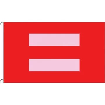 DRAPEAU EGALITÉ ROUGE ET BLANC 150x90cm - DRAPEAU DROITS DE L\'HOMME 90 x 150 cm - DRAPEAUX
