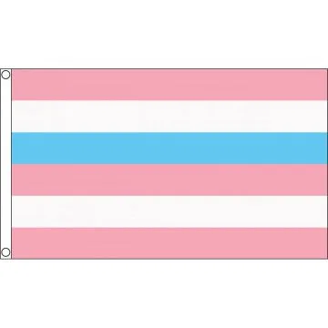 DRAPEAU LGBT FIERTÉ INTERSEXUELLE ROSE ET BLEU 150x90cm - DRAPEAU BIGENRE  90 x 150 cm - DRAPEAUX