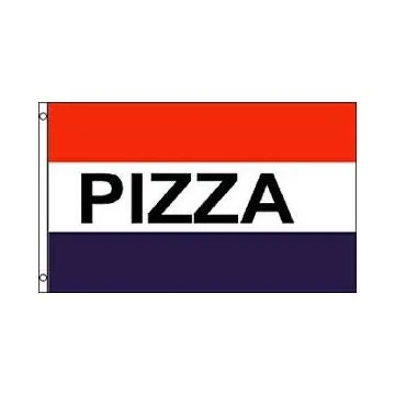 Drapeau Pizza Bleu Blanc Rouge 150x90cm - Drapeau pizzaiolo 90 x 150 cm - Drapeaux