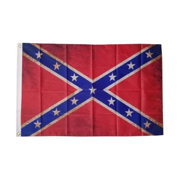 Drapeau Sudiste Vintage 150x90cm - Drapeau rebel - USA confédéré vieilli 90 x 150 cm - Drapeaux