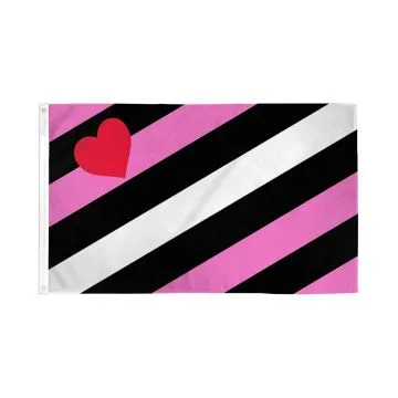 Drapeau LGBT Fierté cuir fille verticale 150x90cm - Drapeau bondage - SM 90 x 150 cm - Drapeaux