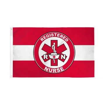 Drapeau Infirmière autorisée Registered Nurse 150x90cm - Drapeau RN 90 x 150 cm - Drapeaux