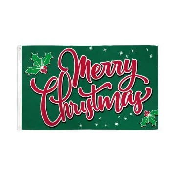 Drapeau Joyeux Noël Etincelles 150x90cm - Drapeau Merry Christmas 90 x 150 cm - Drapeaux
