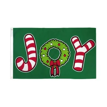 Drapeau Joie de Noël Canne à sucre 150x90cm - Drapeau Merry Christmas 90 x 150 cm - Drapeaux