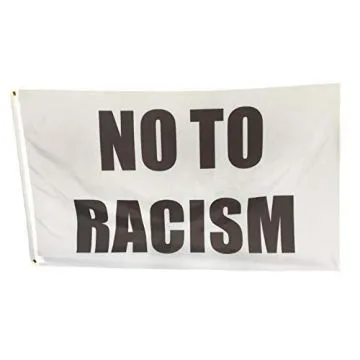 Drapeau Non au racisme 150x90cm - Achat/Vente Drapeau No to racism 90 x 150 cm