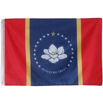 Mississippi 2020 Flag 3' x 5' 100D polyester grommets