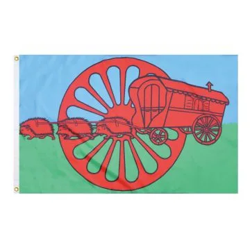 Gypsy Traveller Niglo Flag 3' x 5' 100D polyester grommets