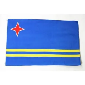 DRAPEAU ARUBA 150x90cm - DRAPEAU ARUBAIS 90 x 150 cm - DRAPEAUX