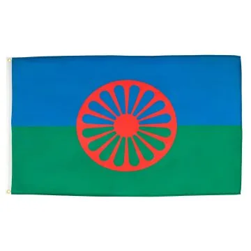 DRAPEAU GYSPI 150x90cm - DRAPEAU TZIGANE ? GITAN - GYPSI 90 x 150 cm - DRAPEAUX