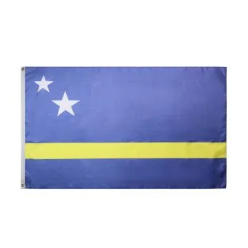 DRAPEAU CURAÇAO 150x90cm - DRAPEAU HOLLANDAIS 90 x 150 cm - DRAPEAUX