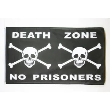 DRAPEAU PIRATE DEAD ZONE 150x90cm - DRAPEAU CORSAIRE 90 x 150 cm - DRAPEAUX