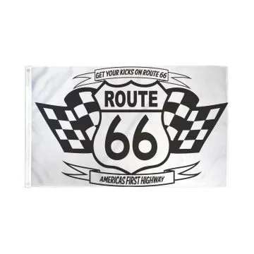 DRAPEAU ROUTE 66 150x90cm - DRAPEAU AMÉRICAIN - ETATS-UNIS 90 x 150 cm - DRAPEAUX