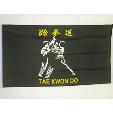 DRAPEAU TAEKWONDO 150x90cm - DRAPEAU TAEK WON DO 90 x 150 cm - DRAPEAUX