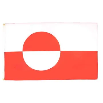 DRAPEAU GROENLAND 150x90cm - DRAPEAU GROENLANDAIS 90 x 150 cm - DRAPEAUX