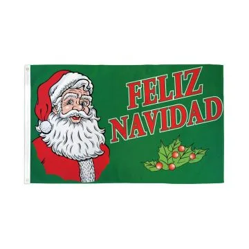 DRAPEAU FELIZ NAVIDAD 150x90cm - DRAPEAU JOYEUX NOËL 90 x 150 cm - DRAPEAUX