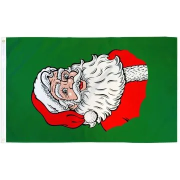 DRAPEAU PÈRE NOËL PORTRAIT 150x90cm - DRAPEAU SANTA 90 x 150 cm - DRAPEAUX