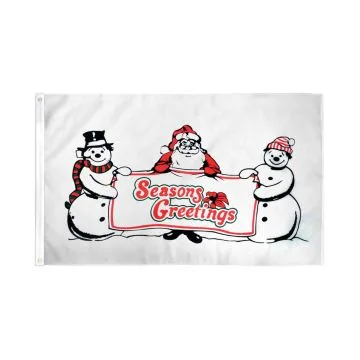 DRAPEAU MEILLEURS V?UX 150x90cm - DRAPEAU SEASONS GREETINGS 90 x 150 cm - DRAPEAUX