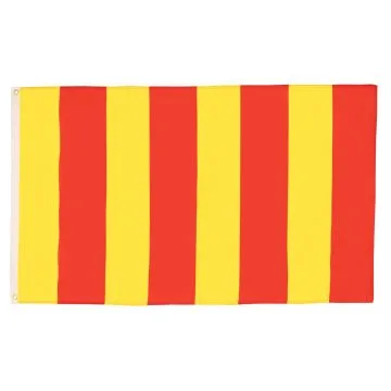 DRAPEAU COMMISSAIRE DE COURSE ROUGE ET JAUNE 150x90cm - DRAPEAU CHANGEMENT D\'ADHÉRENCE 90 x 150 cm - DRAPEAUX