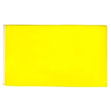 DRAPEAU COMMISSAIRE DE COURSE JAUNE 150x90cm - DRAPEAU DANGER ET INTERDICTION DE DÉPASSER 90 x 150 cm - DRAPEAUX