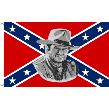 DRAPEAU SUDISTE JOHN WAYNE 150x90cm - DRAPEAU REBEL - USA CONFÉDÉRÉ 90 x 150 cm - DRAPEAUX