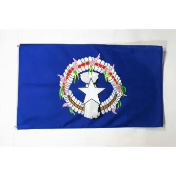 DRAPEAU ILES MARIANNES DU NORD 150x90cm - DRAPEAU AMÉRICAIN 90 x 150 cm - DRAPEAUX