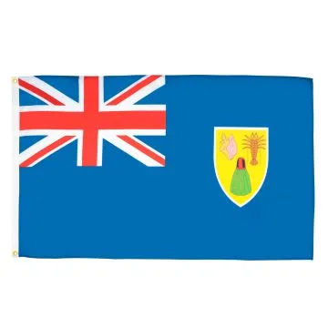DRAPEAU ILES TURQUES-ET-CAÏQUES 150x90cm - DRAPEAU ANGLAIS 90 x 150 cm - DRAPEAUX