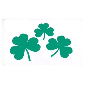 DRAPEAU TRÈFLE IRLANDAIS SHAMROCK 150x90cm - DRAPEAU DE L\'IRLANDE 90 x 150 cm - DRAPEAUX