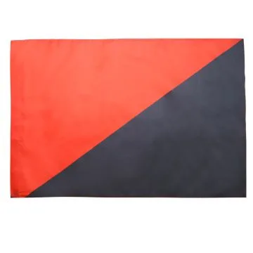 DRAPEAU ANARCHO-SYNDICALISME 150x90cm - DRAPEAU ANARCHIQUE - ANARCHIE 90 x 150 cm Fourreau pour hampe