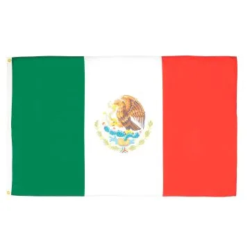 DRAPEAU MEXIQUE 250x150cm - GRAND DRAPEAU MEXICAIN 150 x 250 cm