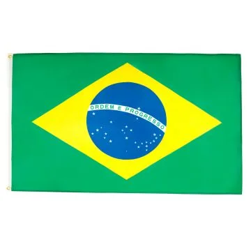 DRAPEAU BRÉSIL 250x150cm - GRAND DRAPEAU BRÉSILIEN 150 x 250 cm