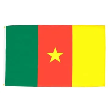 DRAPEAU CAMEROUN 250x150cm - GRAND DRAPEAU CAMEROUNAIS 150 x 250 cm