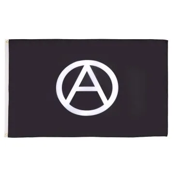 DRAPEAU ANARCHIE 250x150cm - GRAND DRAPEAU ANARCHIQUE 150 x 250 cm