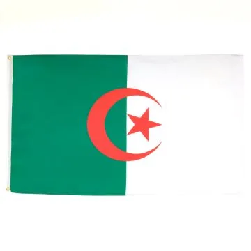 DRAPEAU ALGÉRIE 250x150cm - GRAND DRAPEAU ALGÉRIEN 150 x 250 cm